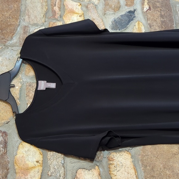 Chico's Black V-Neck Dress - Picture 2 of 9